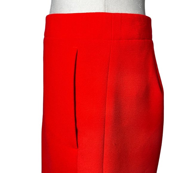 J. Crew The Pencil Skirt in Bright Orange Size 2 - Picture 4 of 9